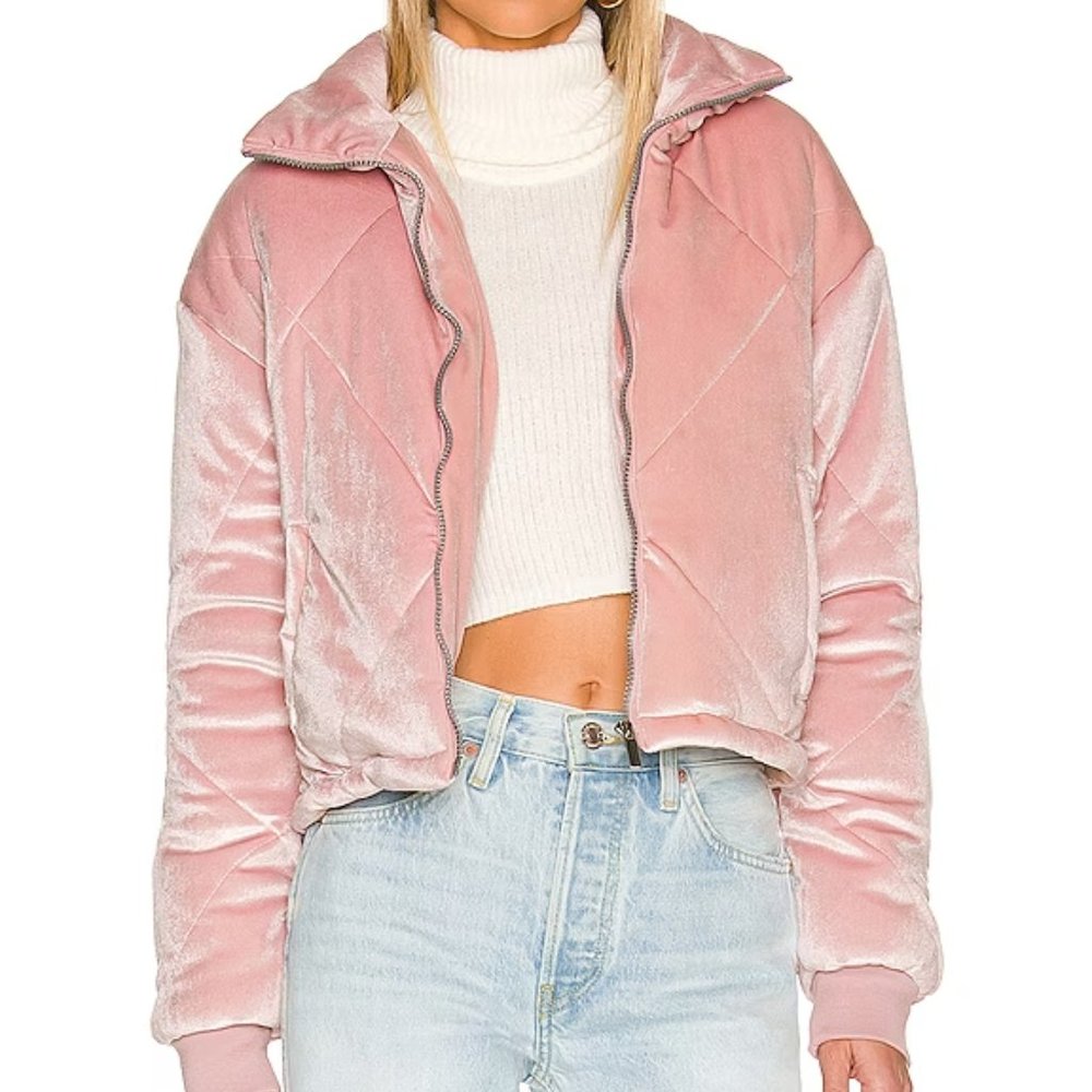 More to Come (Revolve) // Isidore Quilted Jacket // Pink // S
